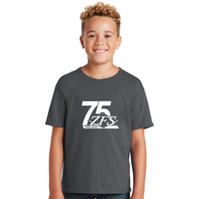 Load image into Gallery viewer, APPAREL/Youth Shirts - 50/50 Cotton/Poly T-Shirt - ZFS 75th