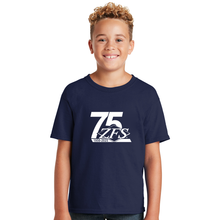 Load image into Gallery viewer, APPAREL/Youth Shirts - 50/50 Cotton/Poly T-Shirt - ZFS 75th