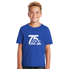 Load image into Gallery viewer, APPAREL/Youth Shirts - 50/50 Cotton/Poly T-Shirt - ZFS 75th