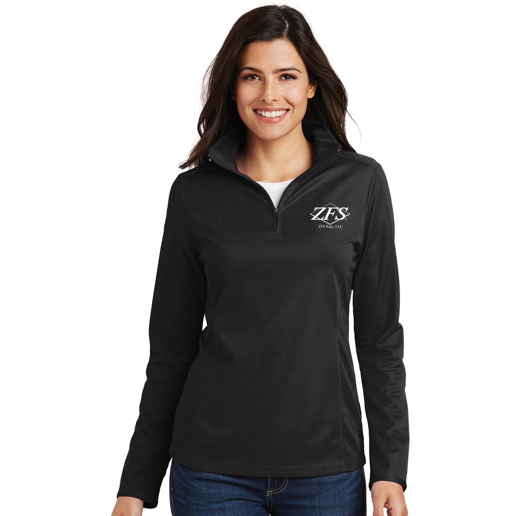 APPAREL/Outerwear - Sport-Tek Ladies Sport-Wick Stretch 1/4-Zip Pullover - ZFR