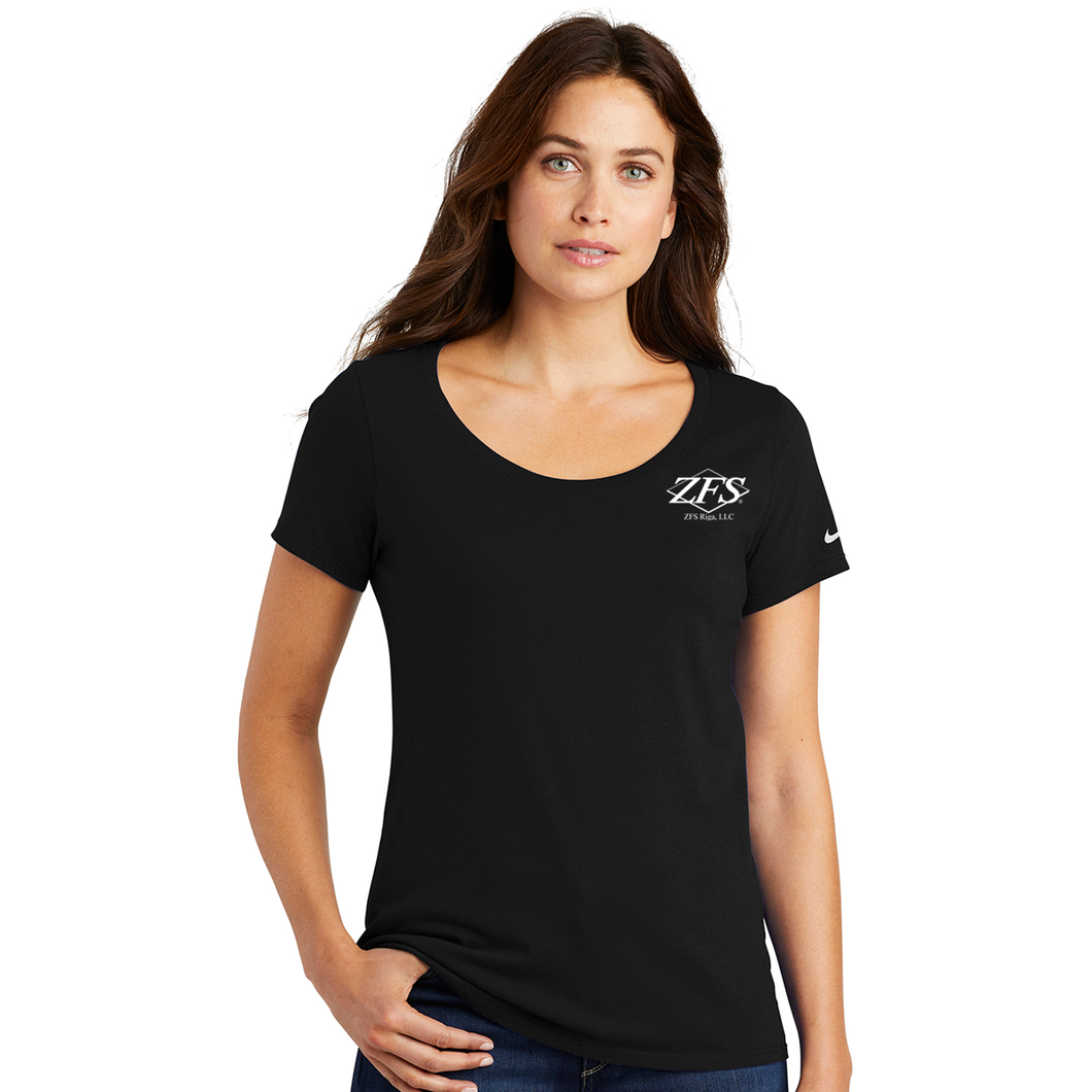 APPAREL/Shirts - Nike Ladies' Core Cotton Scoop Neck Tee - ZFR