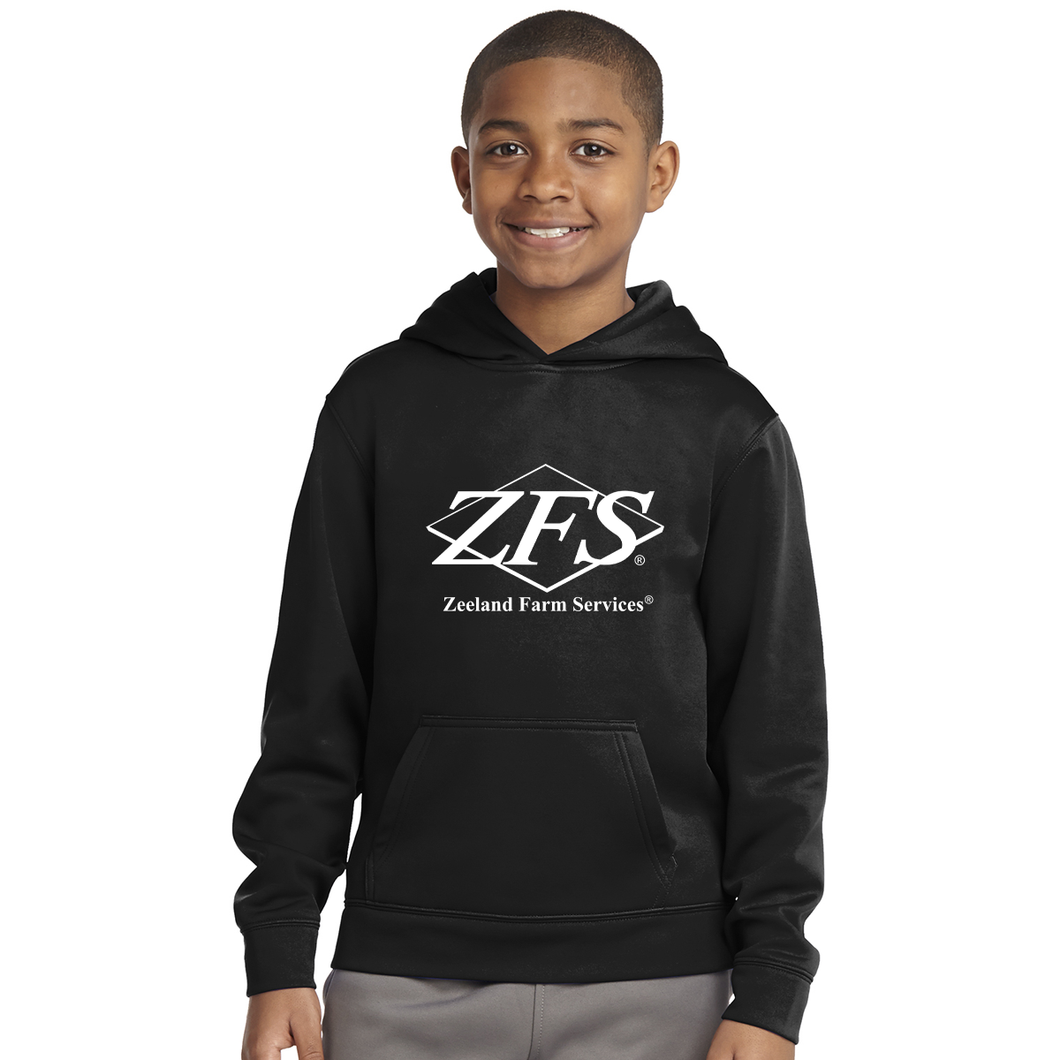 APPAREL/Youth Shirts - Sport-Tek Sport-Wick Fleece Hooded Pullover - ZFS